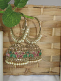 Anusha Hoop Jhumka Earrings