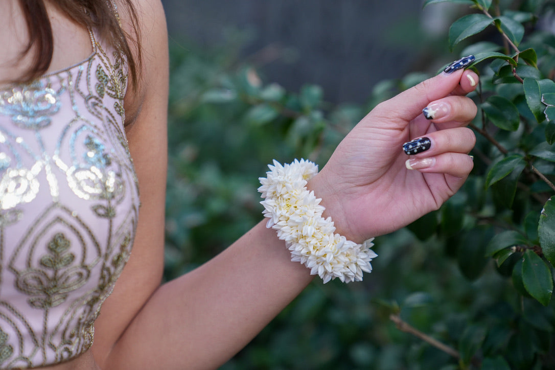 Artificial Jasmine Scrunchies