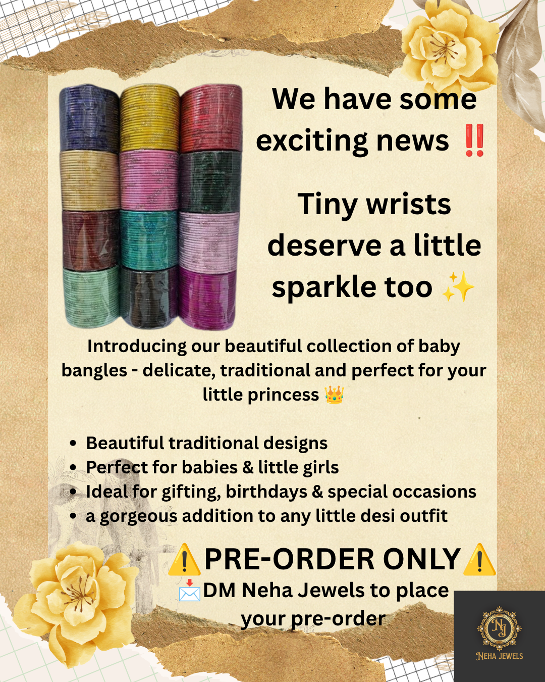 PRE-ORDER Baby Bangles